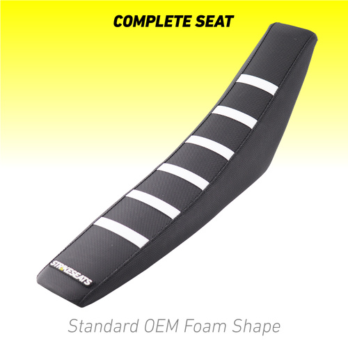 Husqvarna TC/TX/FC/FS 19-22 TE/FE 20-23 WHITE/BLACK/BLACK Standard OEM Complete Seat