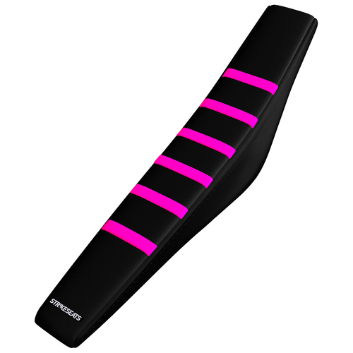 Suzuki RMZ450 18-25 /RMZ250 19-25 PINK/BLACK/BLACK Gripper Ribbed Seat Cover